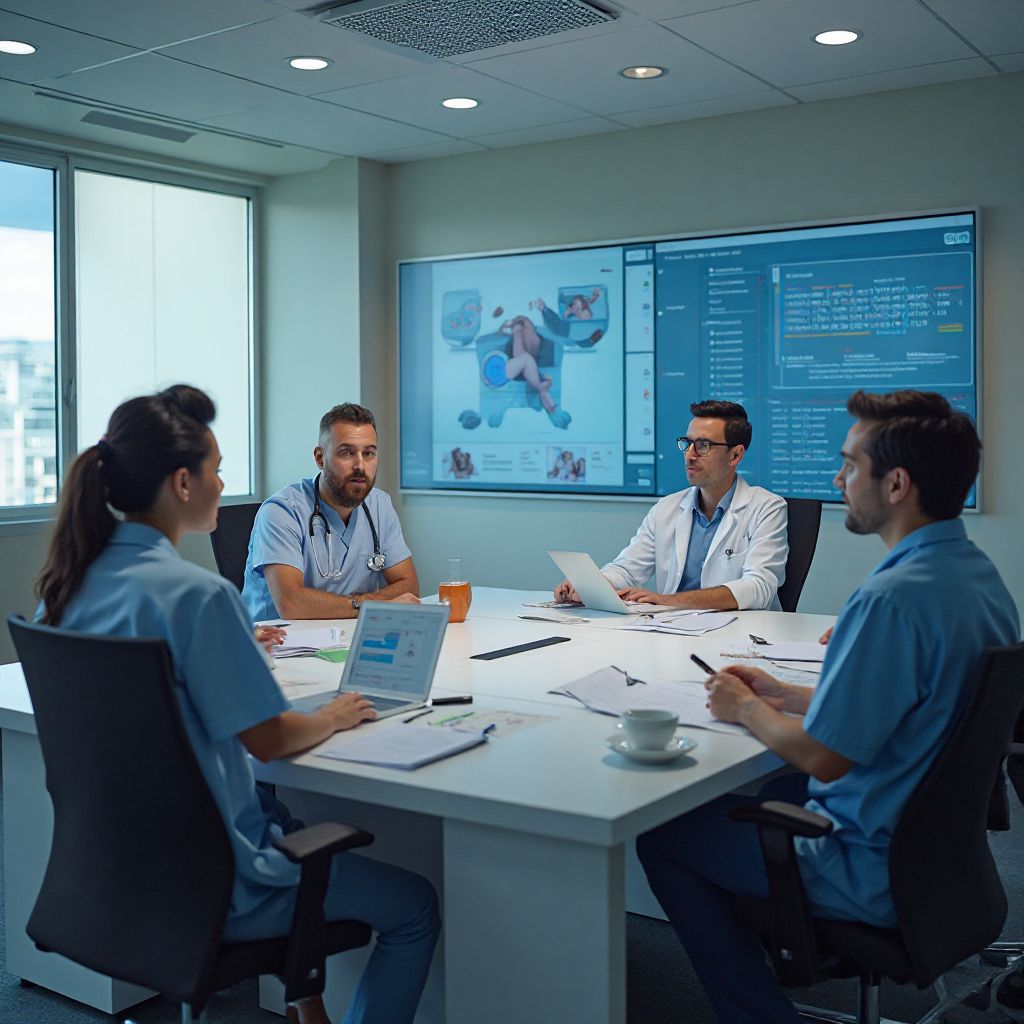 HealthVital medical team meeting